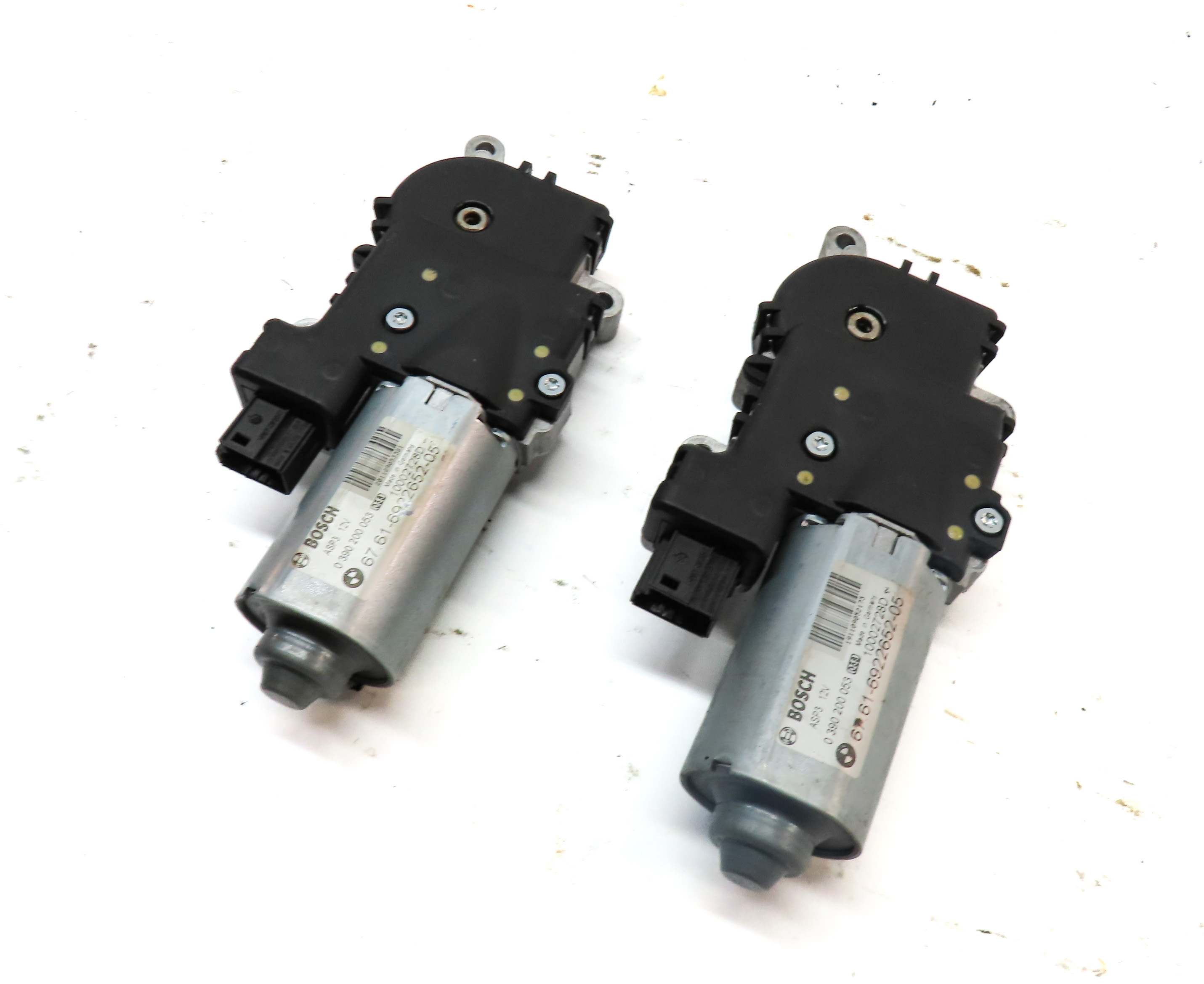04-13 BMW X5 E53 E70 04-11 X3 (F25) PANORAMIC GLASS SUNROOF SUN ROOF MOTOR SET 2 — exact item pictured